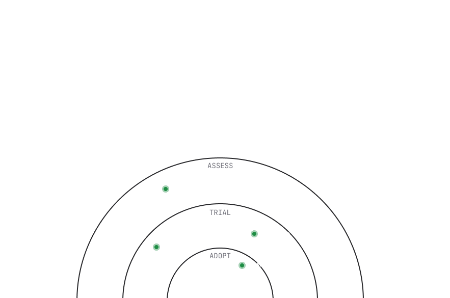 InfoQ Radar visualization